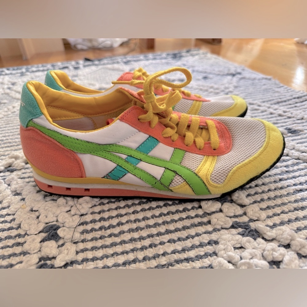 Asics Onitsuka Tiger Ultimate Athletic Running Shoes Women Sz 8.5 Color block